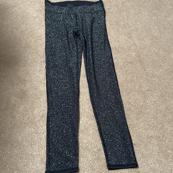 Aerie Chill. Play. Move. Black Glitter Leggings/Tights - Picture 2 of 8
